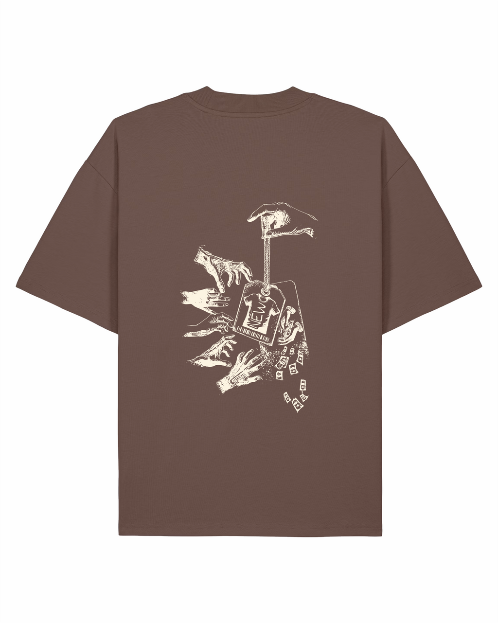 Label Collapse Oversized T-Shirt