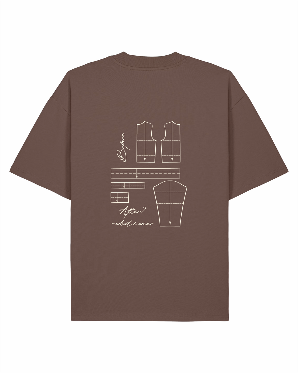 Pattern-Design Oversized T-Shirt