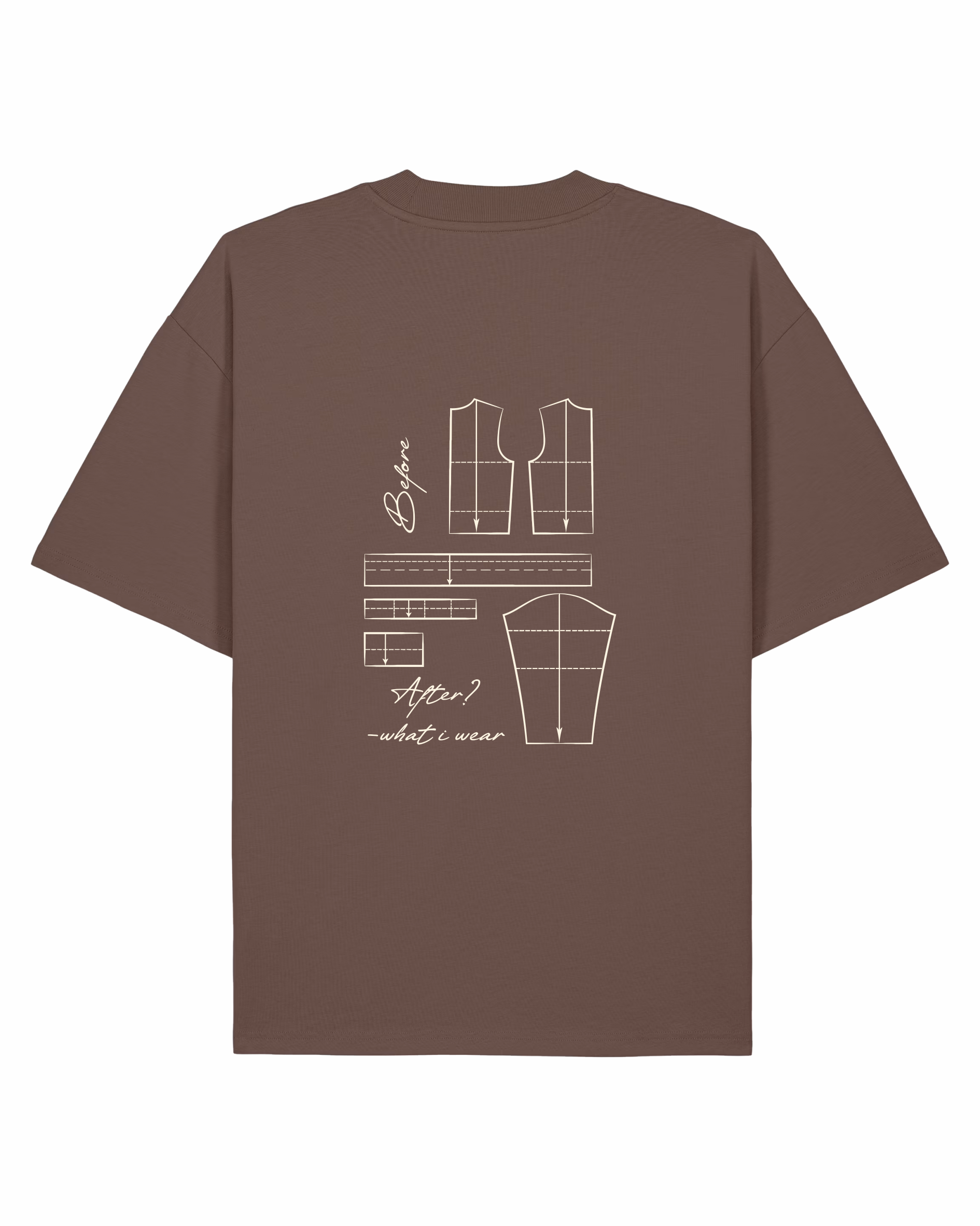 Pattern-Design Oversized T-Shirt