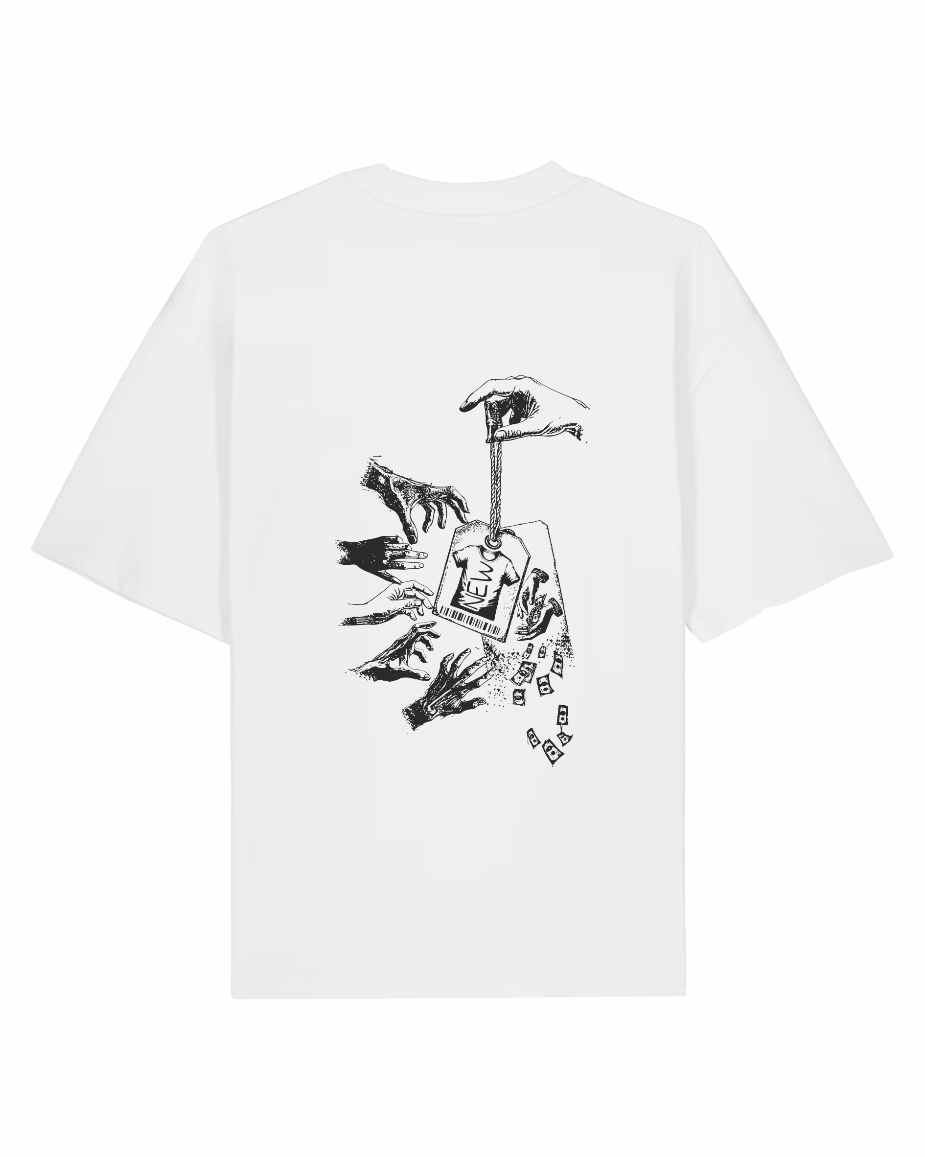 Label Collapse Oversized T-Shirt