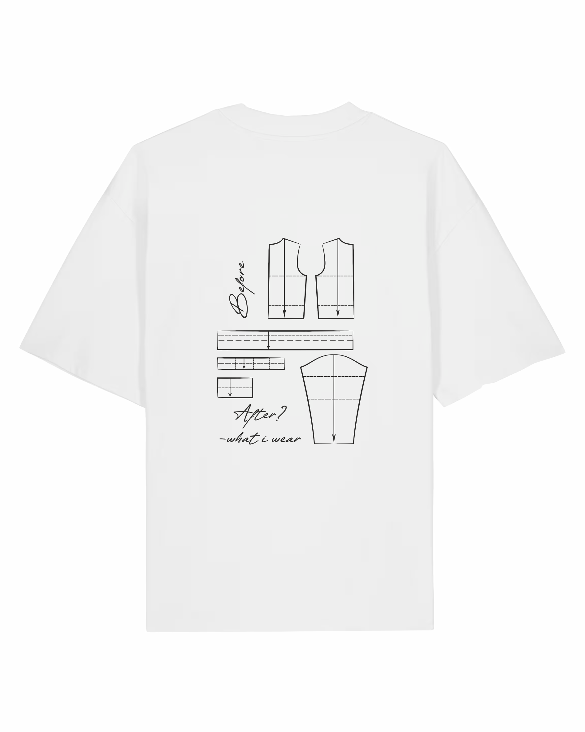 Pattern-Design Oversized T-Shirt